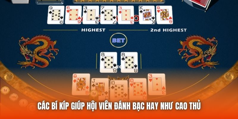 Các bí kíp giúp hội viên đánh bạc hay như cao thủ